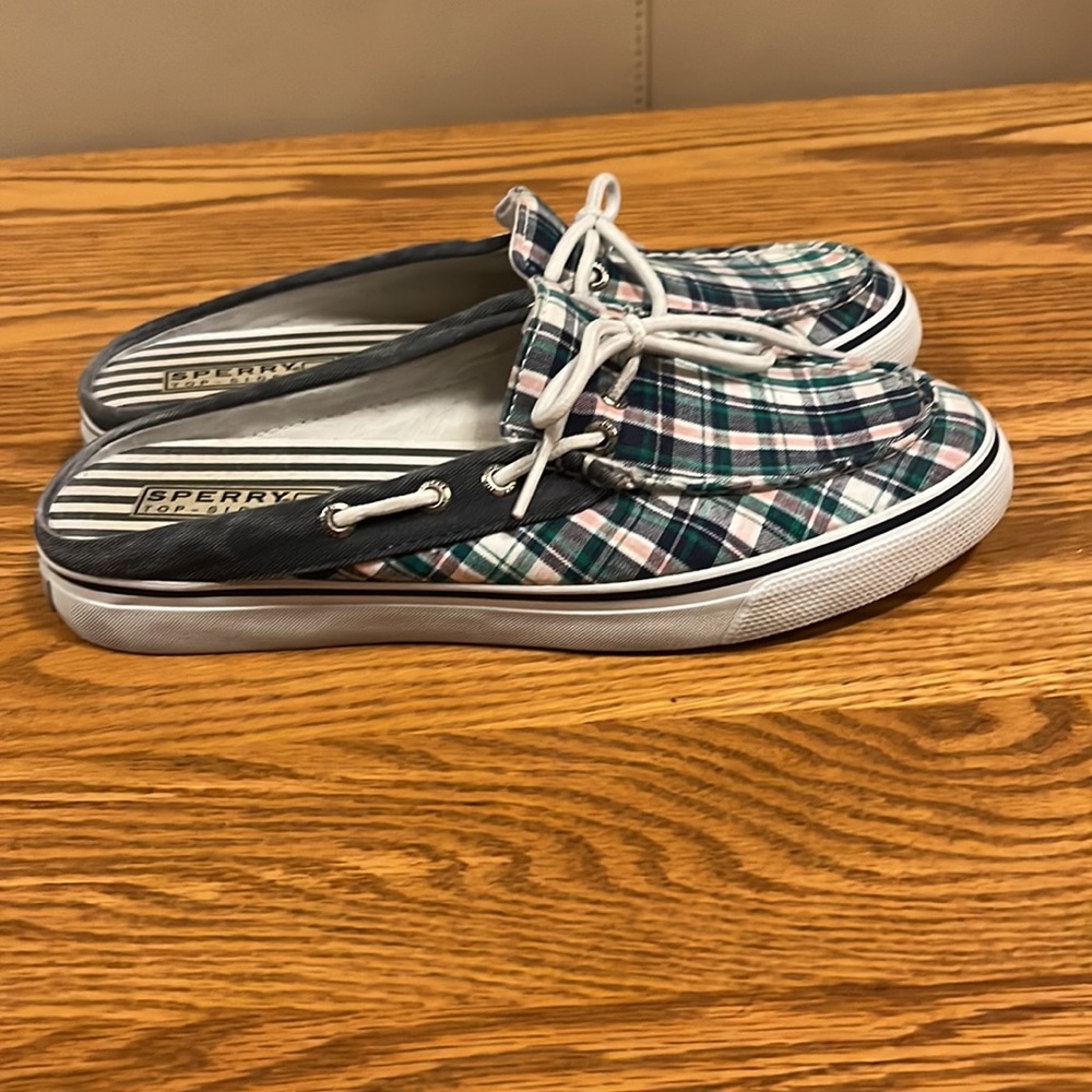 Sperry Plaid Summer Mules - 8.5M - Picture 4 of 8
